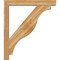 Ekena Millwork Funston Block Rough Sawn Bracket w/ Offset Brace, Western Red Cedar, 6"W x 42"D x 48"H BKT0604X42X48FST05RWR - alternate 3